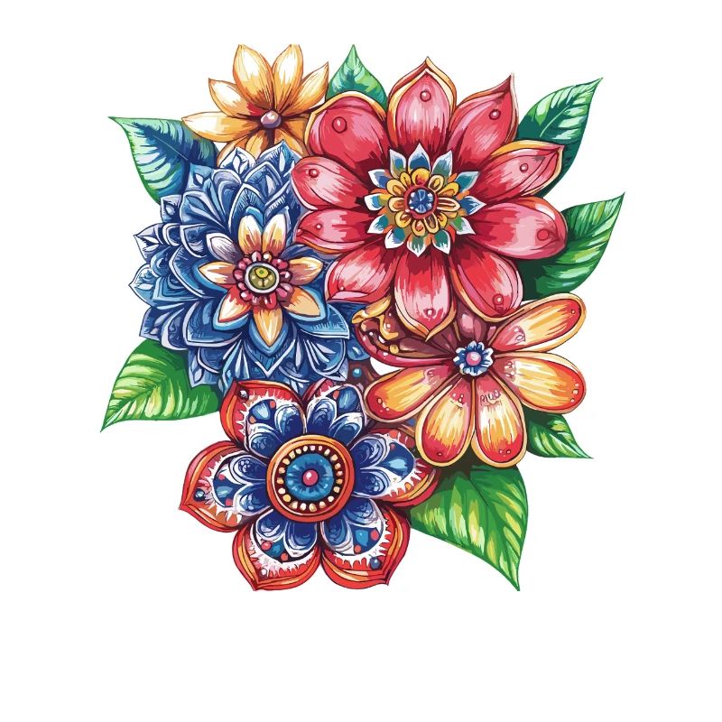 Farbexplosion Blütenbouquet