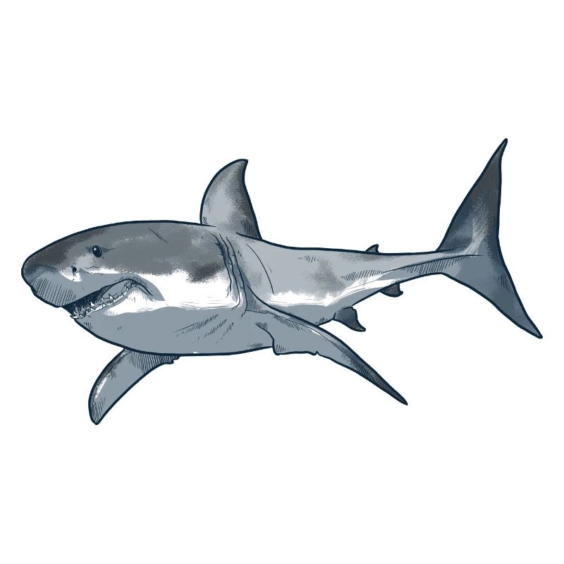 Illustration de requin blanc