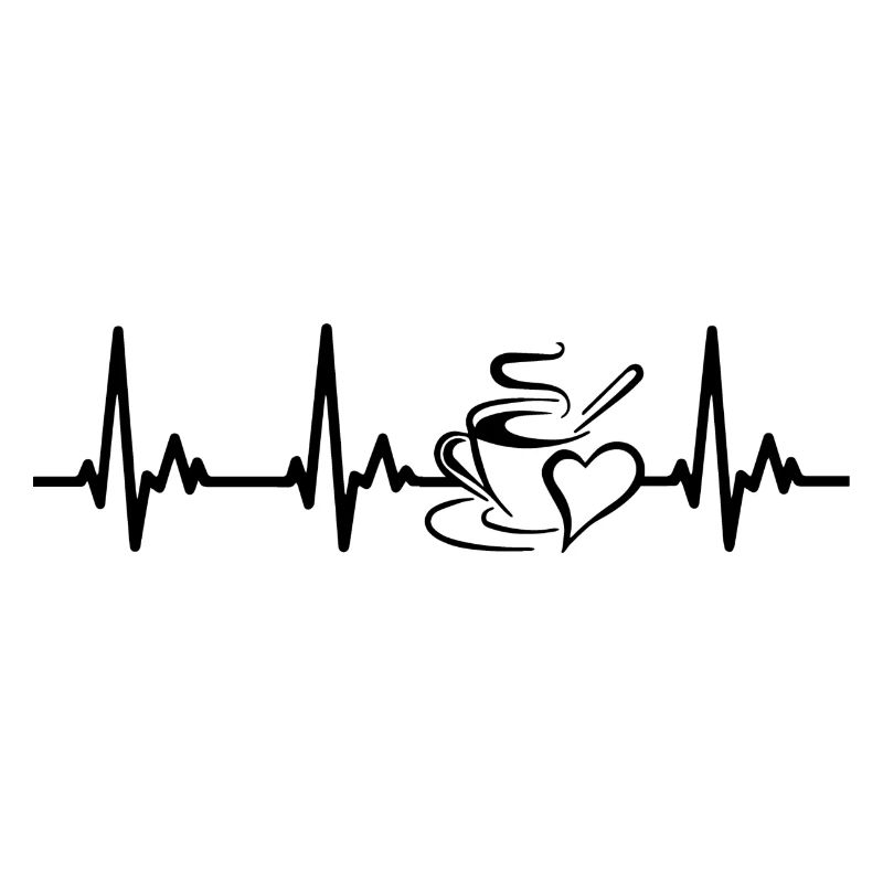 Kaffee EKG Herzschlag Herzfrequenz Herz
