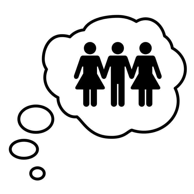 Threesome Thought Bubble