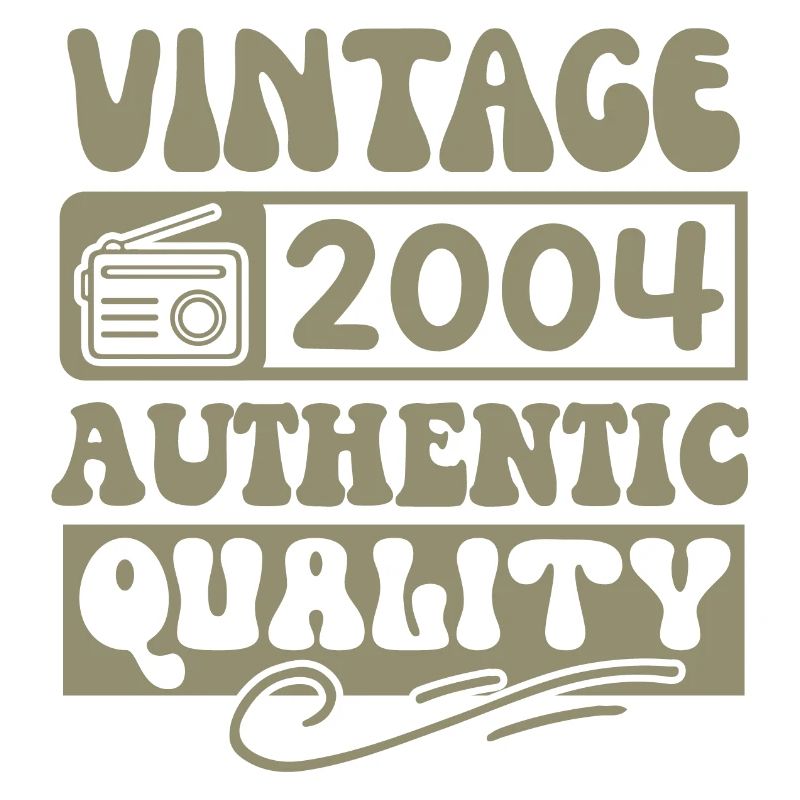 Authentic 2004 Millésime 2004 - Vintage 2004 Rétro