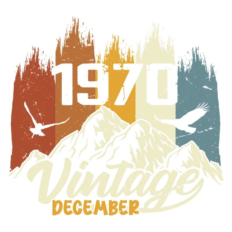 Geburtstagsgeschenk geboren im Dezember 1970