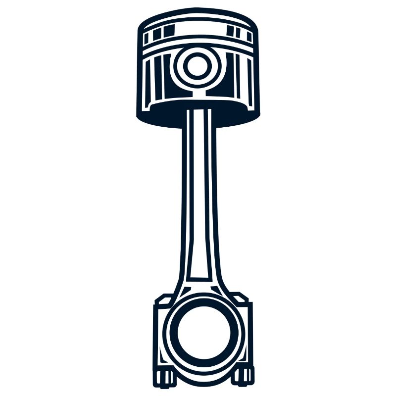Piston with connecting rod