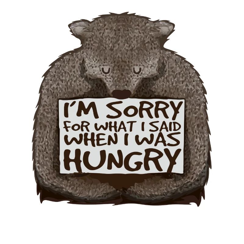 Désolé, j’avais faim.