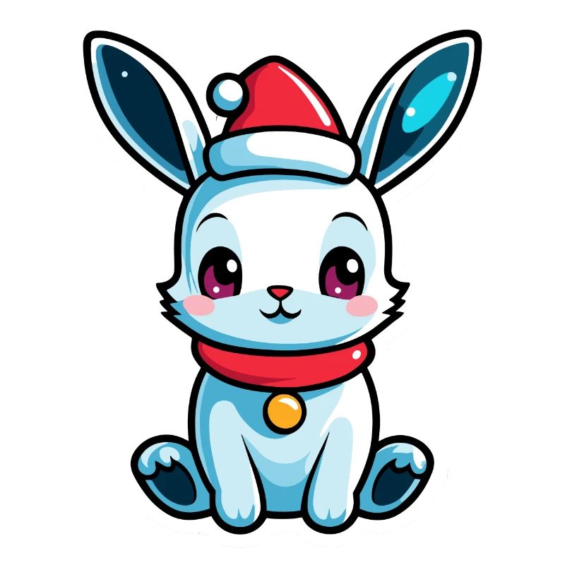 Illustration de Noël lapin