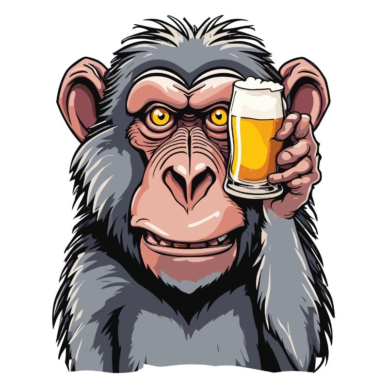 Monkey / Animal / Zoo / Babian / Wild / Comic