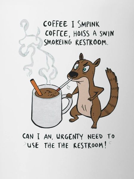 Kaffee Notfall Beutier Eichhörnchen Kippe 