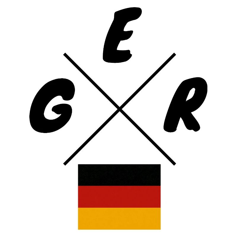 Drapeaux allemands Lettrage GER