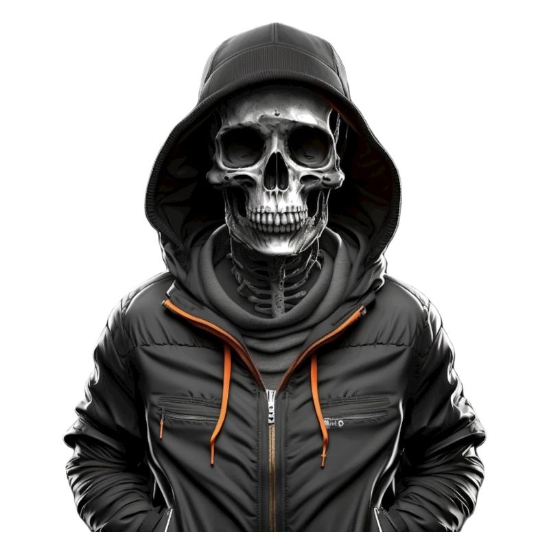Skelett mit Pullover
