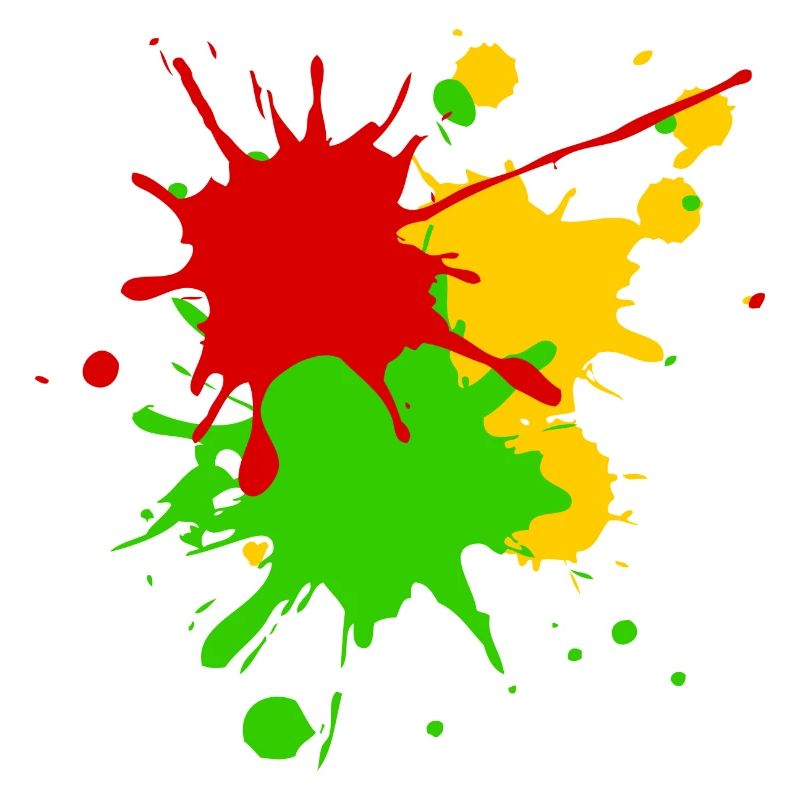 Reggae couleurs Afrique Roots Drapeau Éclaboussures de couleur