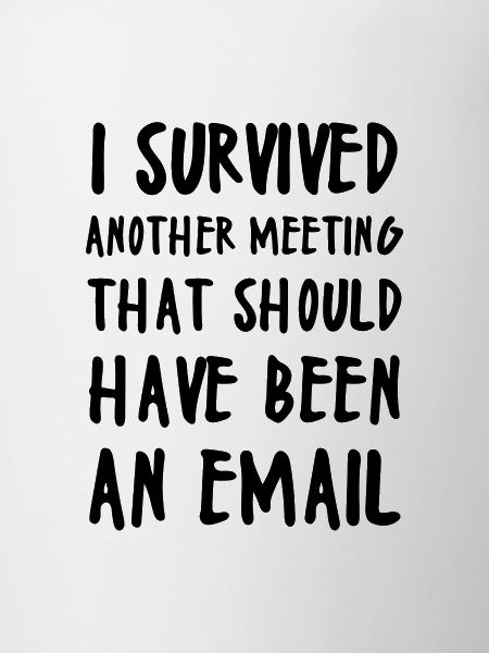 I SURVIVED ANOTHER MEETING
