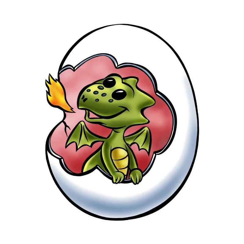 Les trappes de bébé Dragon de Dragon Egg Dragon Egg