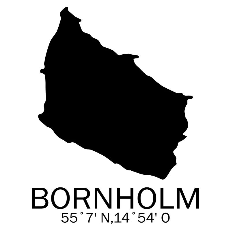 Bornholm Geschenk Dänemark Spruch Nord
