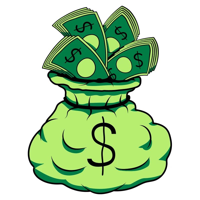 Geld Sack Scheine