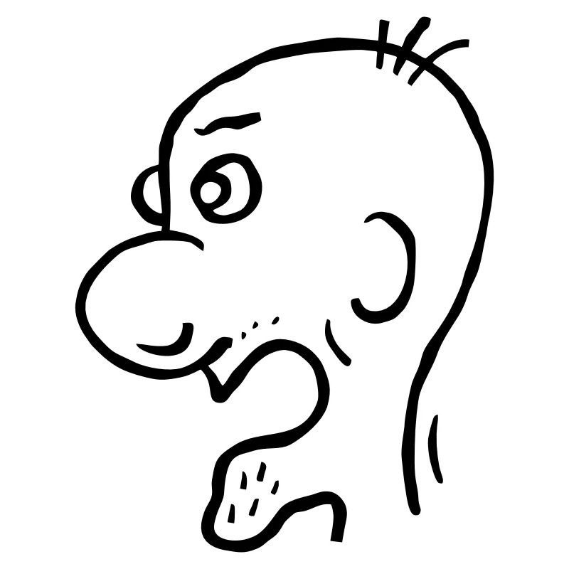 Opa Papa Mann Onkel Rentner Gesicht Comic