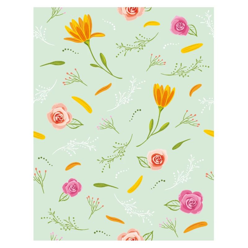 Beautiful pattern with flowers