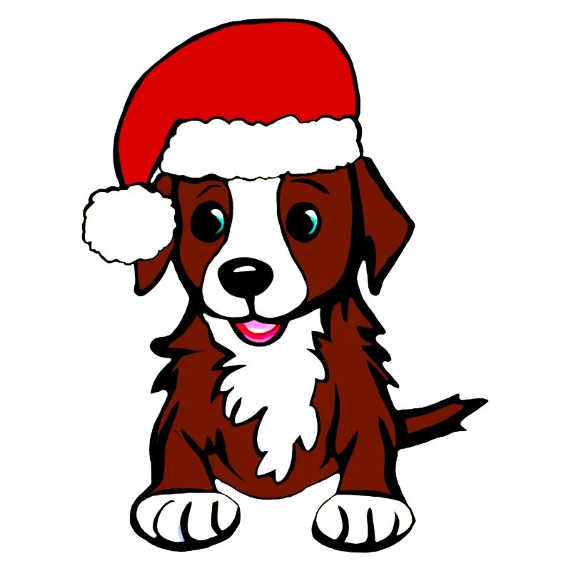 Chiot Noël mignon