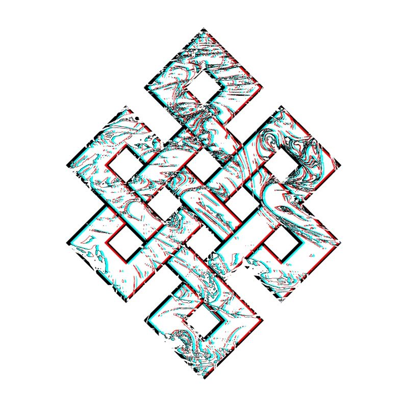 Karma Psychedelic 3D Glitch Anaglyph
