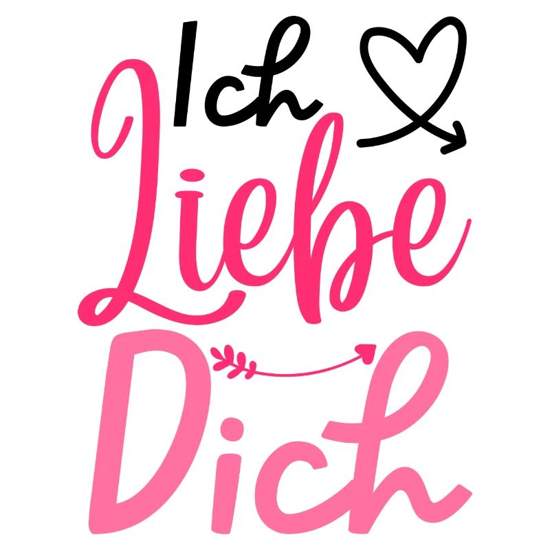 "Ich Liebe Dich" Design, Valentinstagsgeschenk