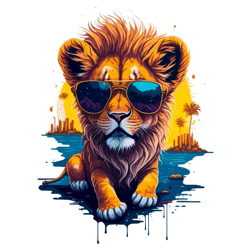 Mignon bébé lion