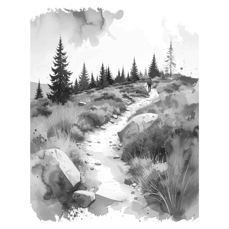 Wanderpfad greysplash