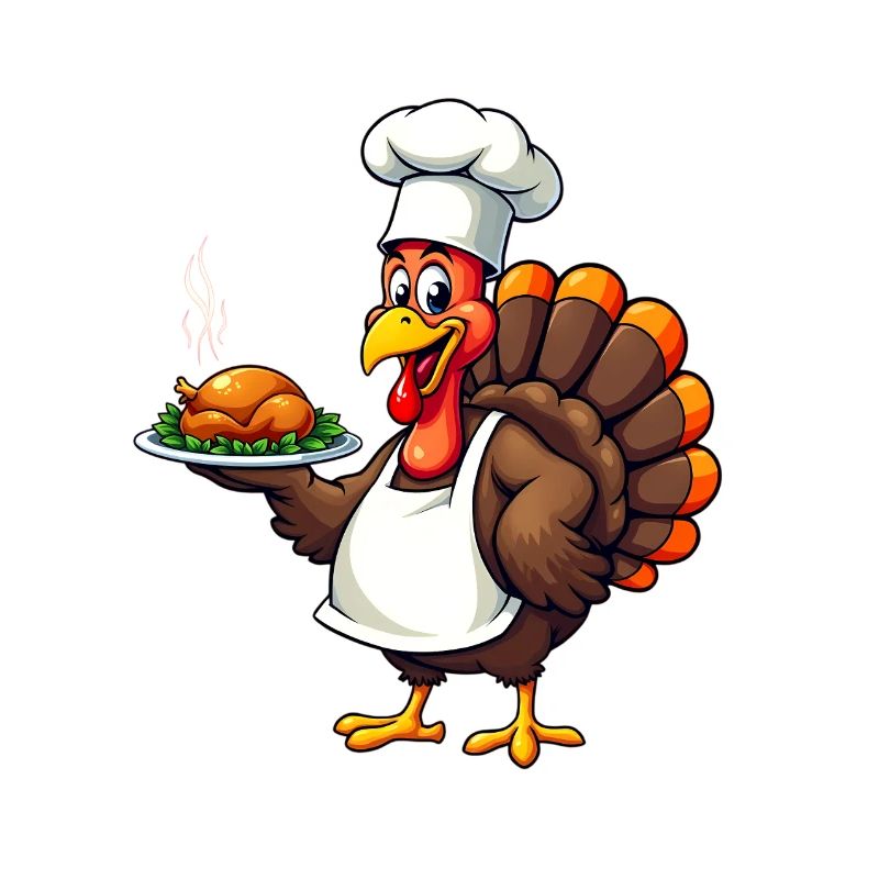 Cuisinier de dinde de Thanksgiving Thanksgiving
