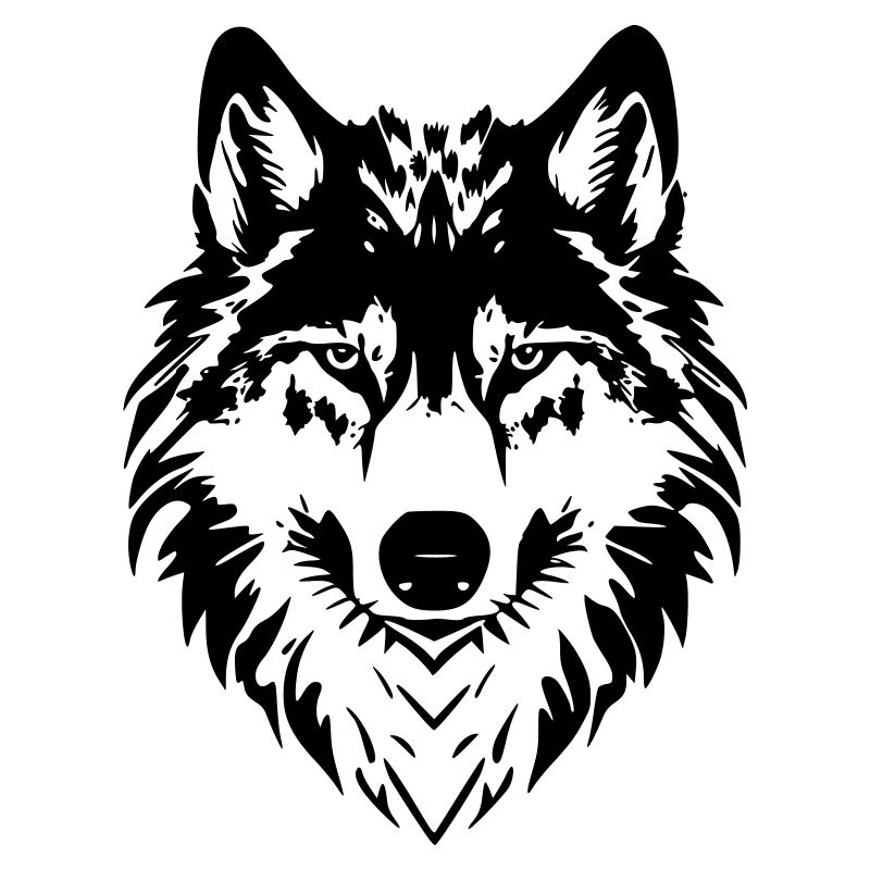 Wolf Head Art - Tête de Loup