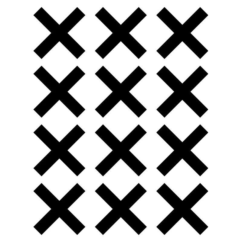X pattern grid design