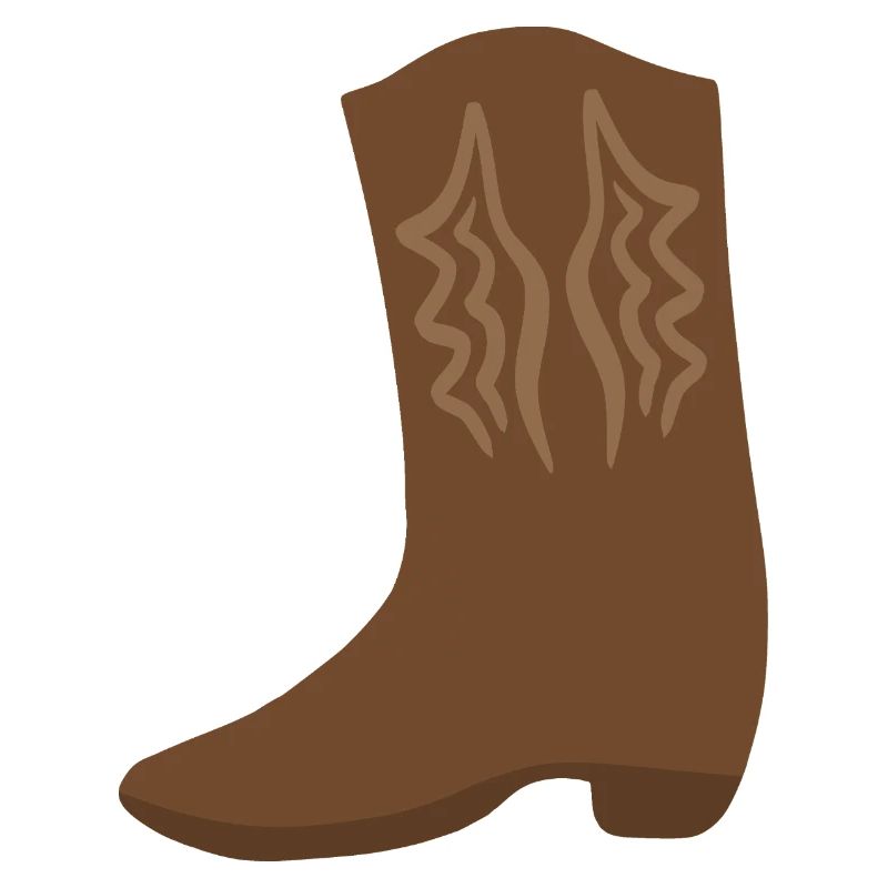 Art de point de botte western