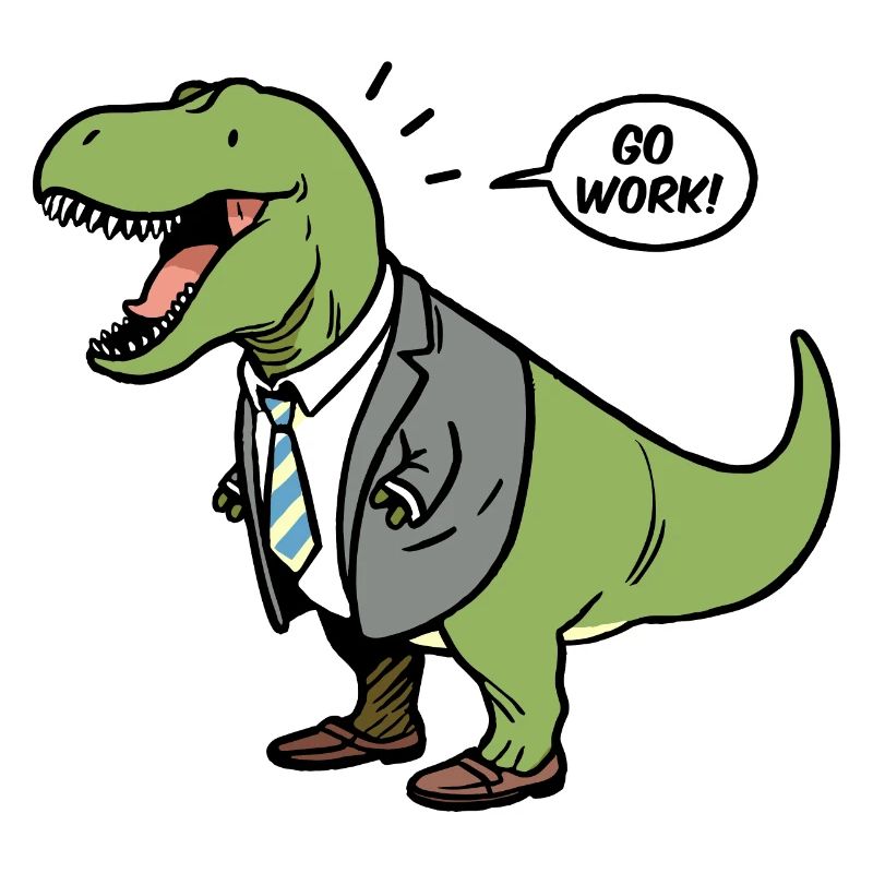 Bureau d’affaires Go Work T-Rex Dino Dinosaure Costume