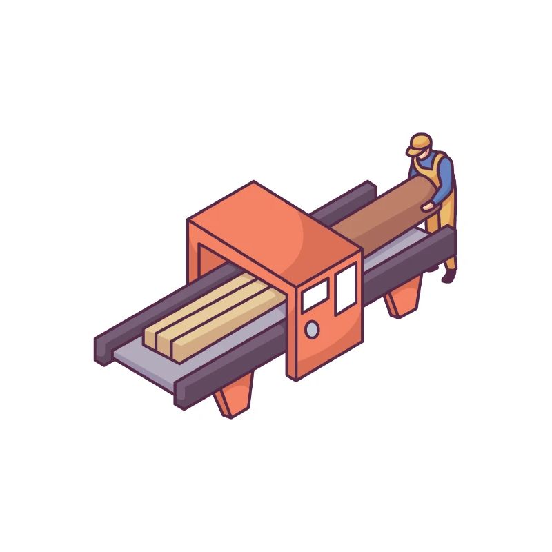 Motorized sawmill machine