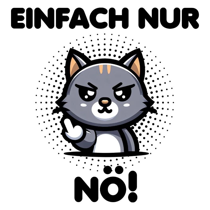 Einfach nur Nö! witziger sarkastischer Spruch