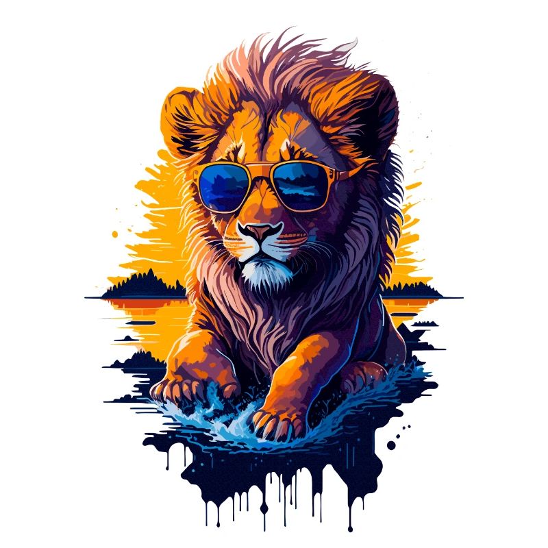 Mignon bébé lion