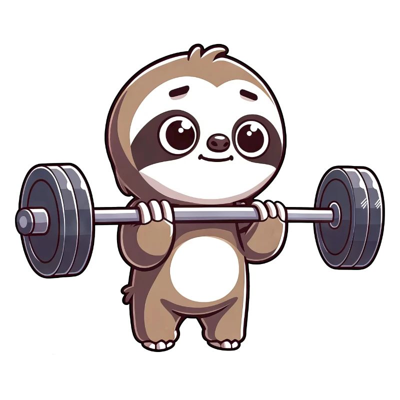 Sloth power training with dumbbells