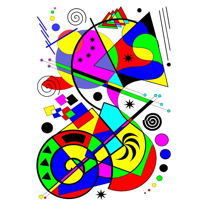 abstract art colorful pattern multicolored paints shapes