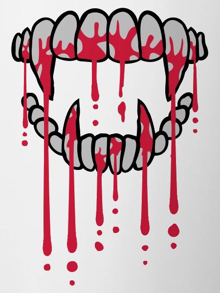 Blood drops vampire