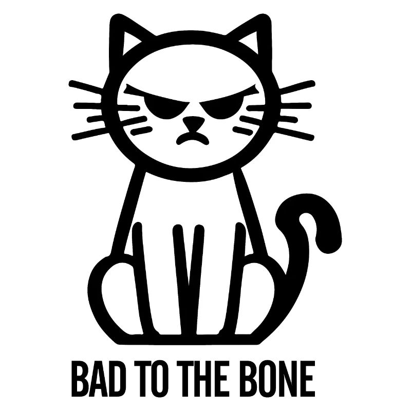 Evil to the bone Cute cat with evil blic