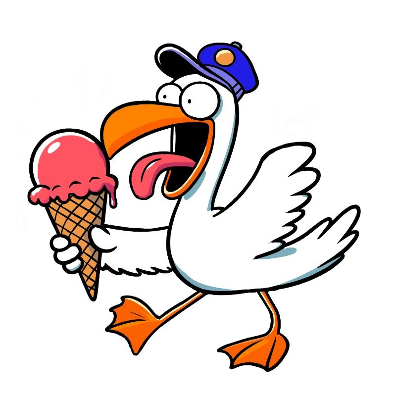 Nordsee Möwe Eis Eiscreme Waffel Feier Geburtstag