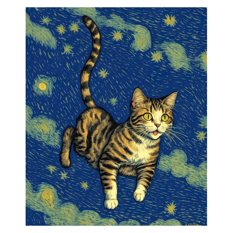 Surréaliste Impressionniste Chat Impressionnisme Chats Ar