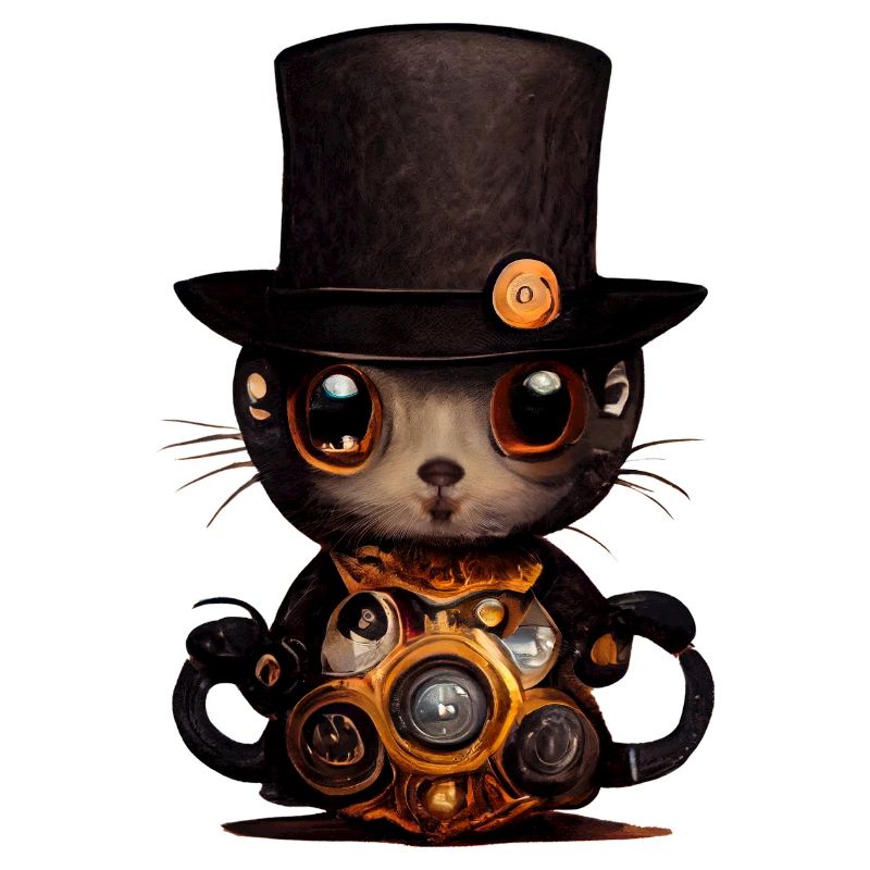 Chat élégant