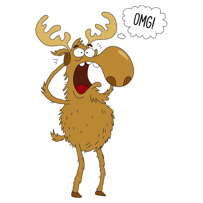 Frightened Moose