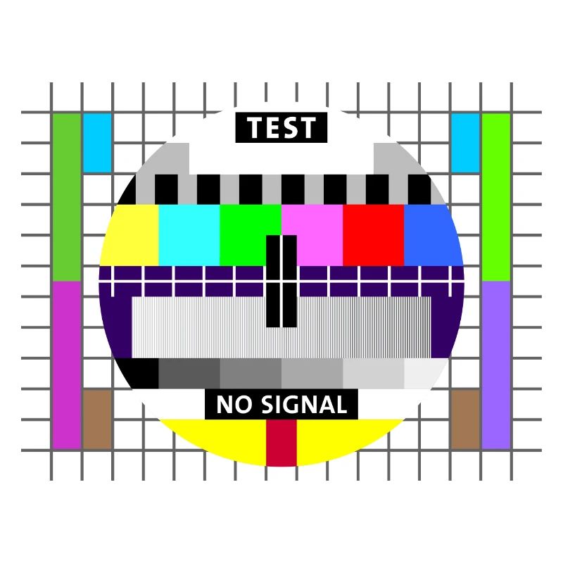 Image test card status no signal screen Display