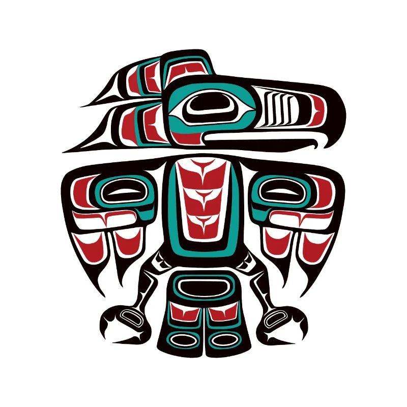 Haida Tlingit Native Raven Thunderbird