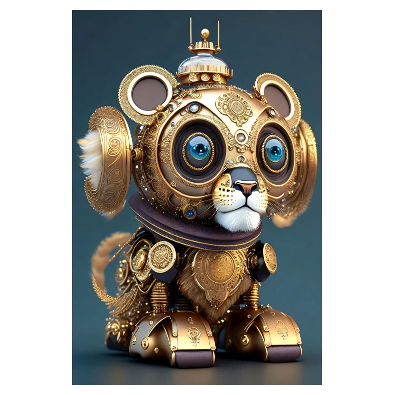 Cute Clockwork Baby Lion Android