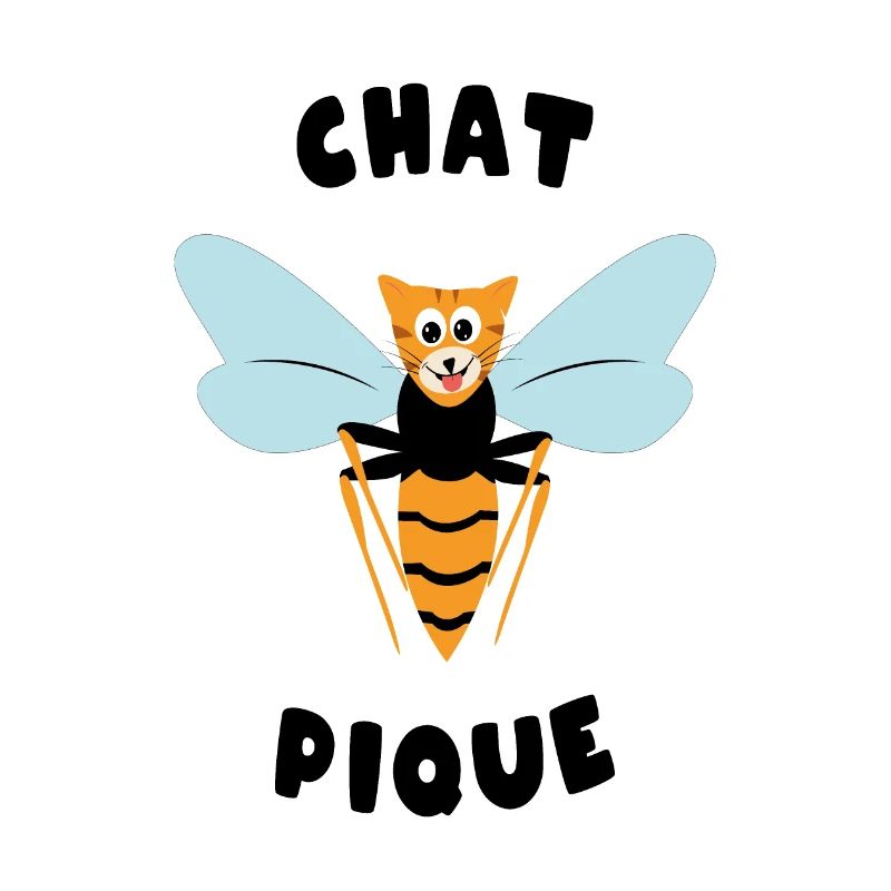 "Roupette le chat" . Chat pique guêpe