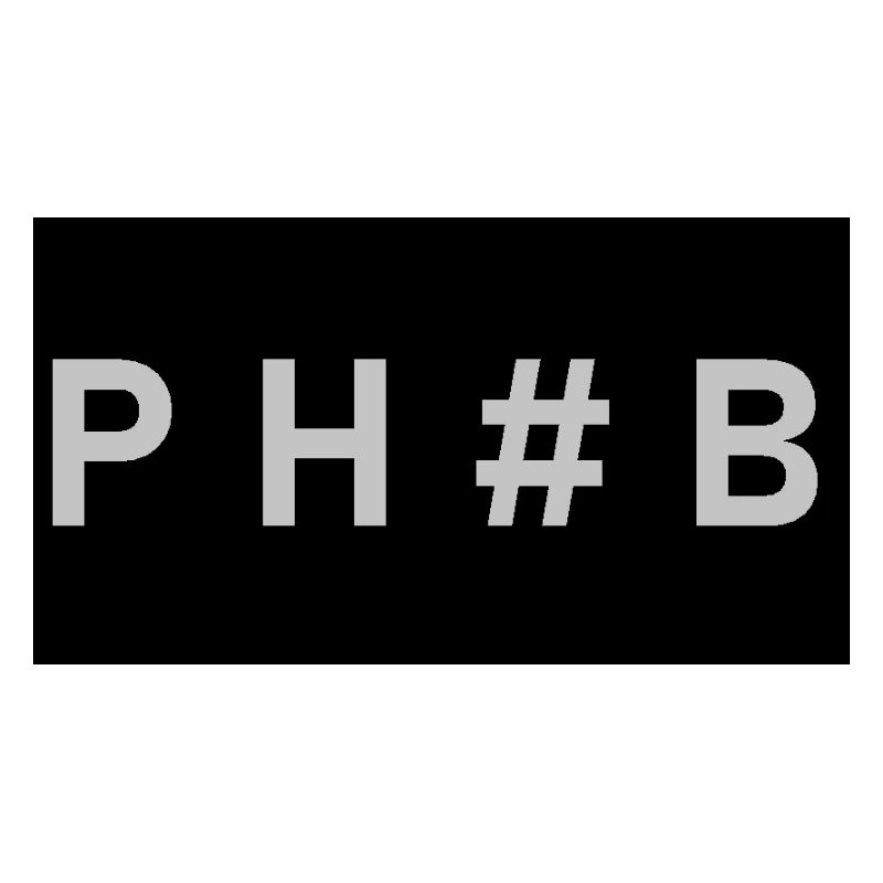 P H B greyblack