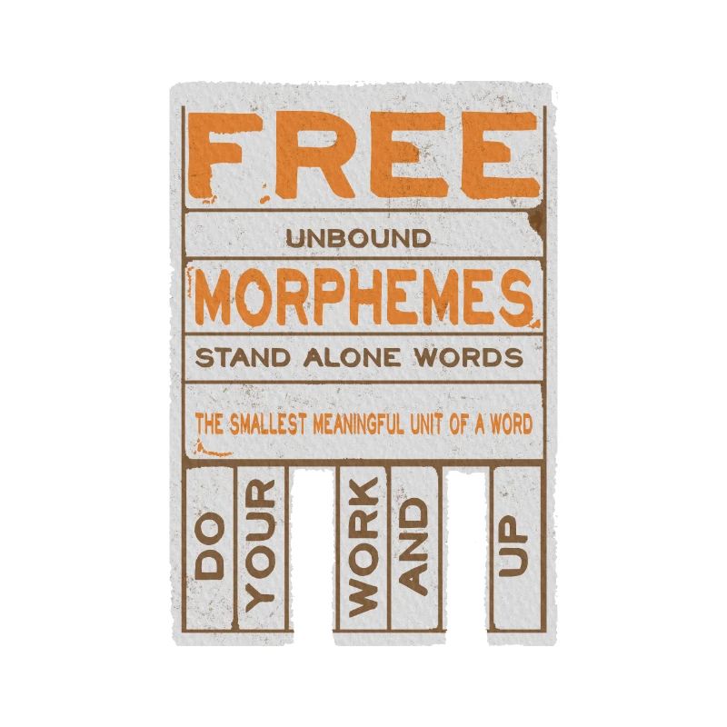 Morphèmes libres drôles alphabétisation structurée