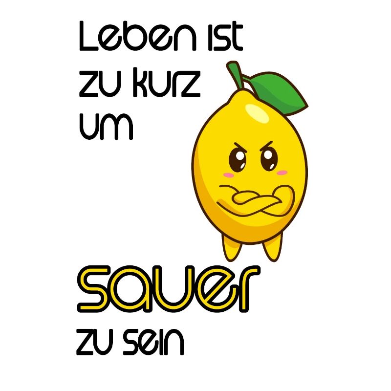 Zitrone Comic Lustig mit Spruch