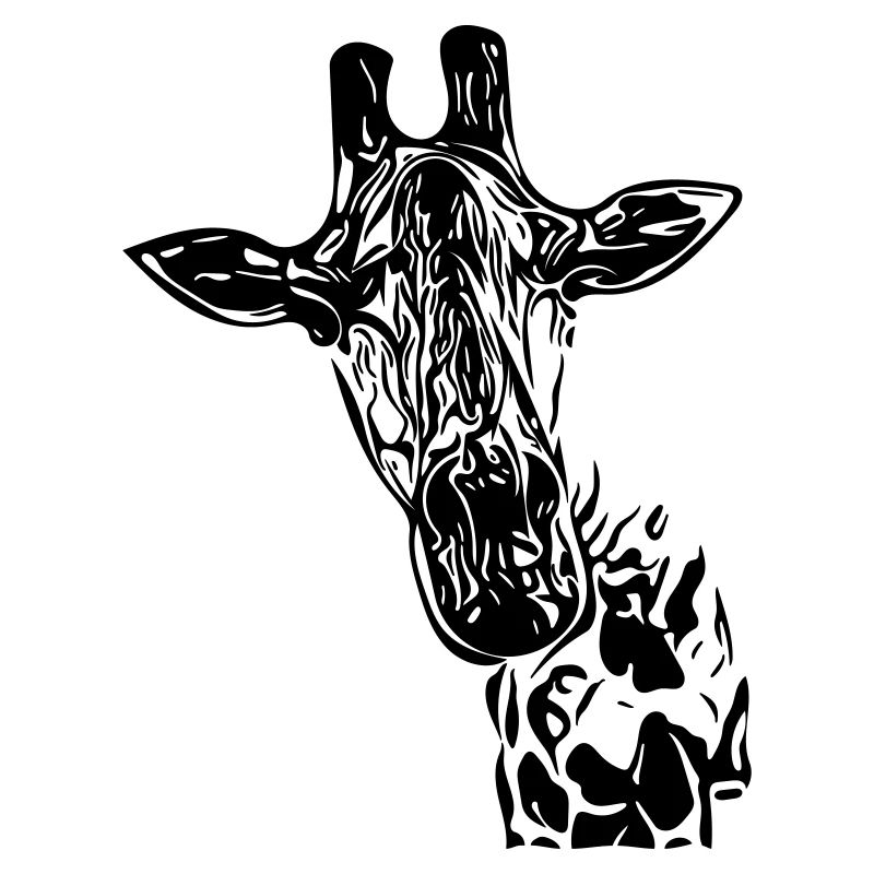 Vintage Vector Giraffe