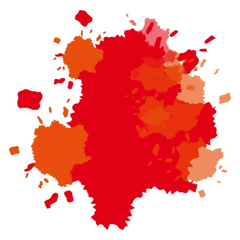 Farbklecks Orange